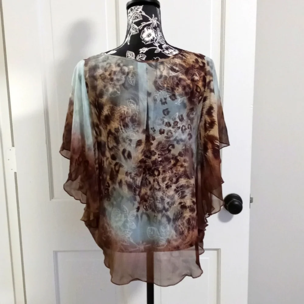 🍁Karen Kane🍁 - Silk Tunic Top - Picture 2 of 11